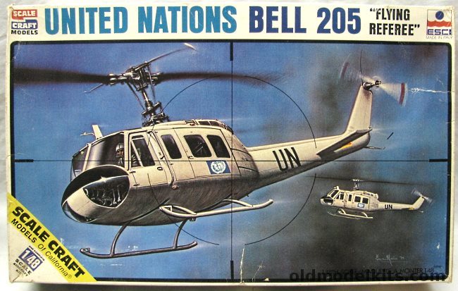 ESCI 1/48 Bell UH-1D Huey UN Rescue, SC-4037 plastic model kit